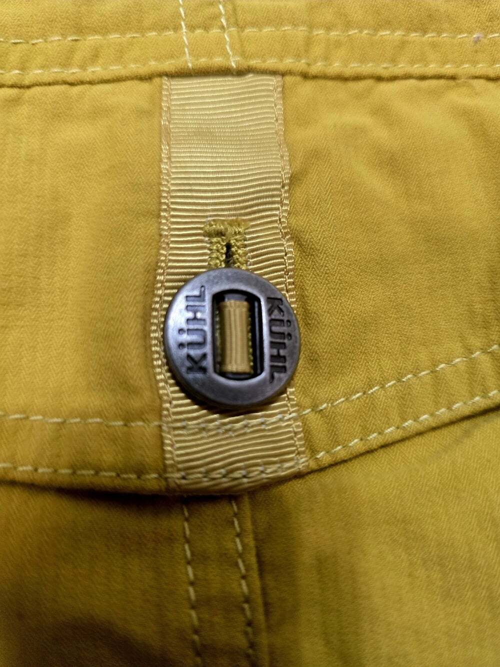 Kuhl Rekon Mustard Jacket Full Zip Hooded Utility Military Moisture-Wick Shacket - Picture 10 of 15
